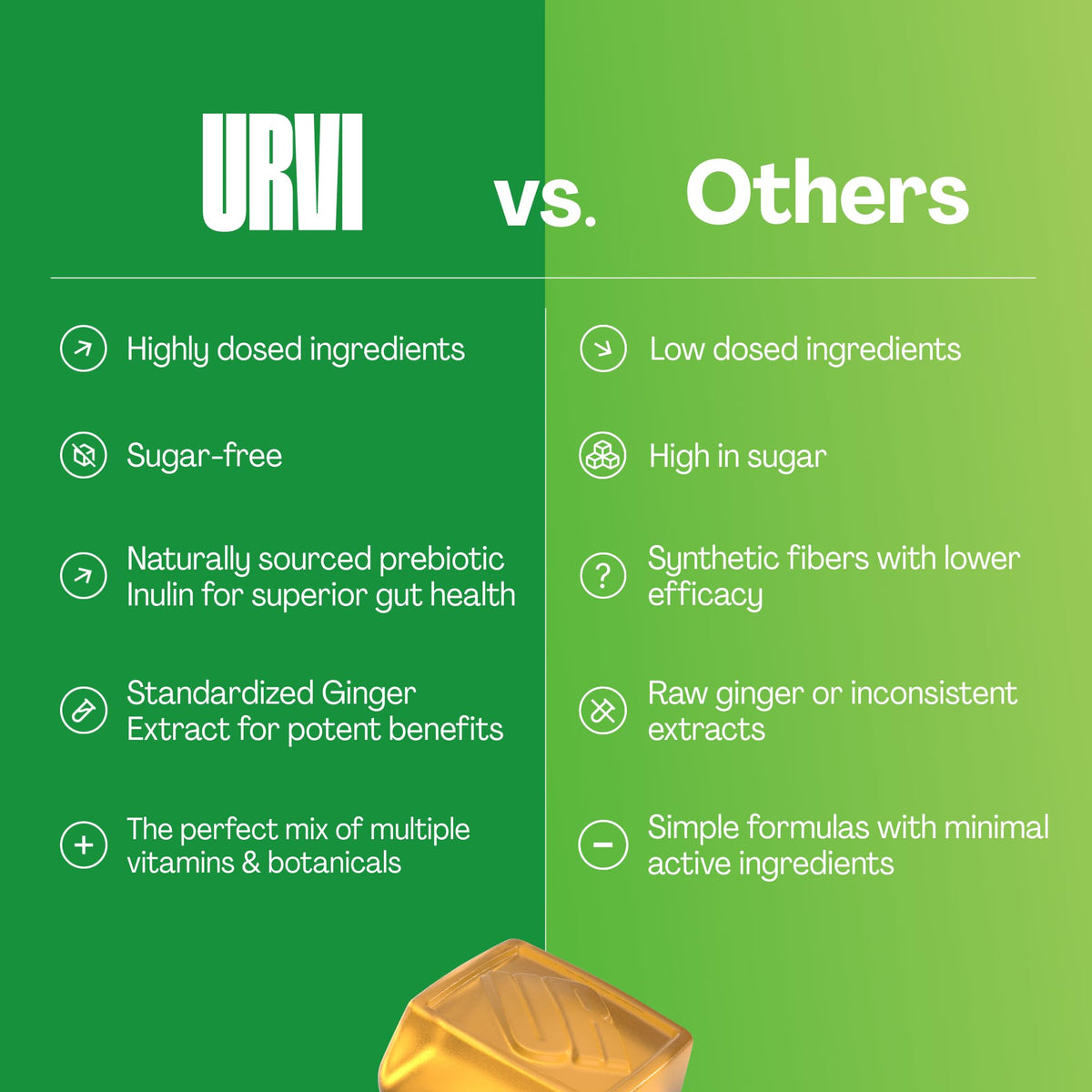 URVI® Metabolism Support Gummies 4-in-1 – Chromium Picolinate, Choline, Inulin & Ginger Extract - Prebiotic Fiber & Minerals – Gut Health & Digestive Support – Sugar-Free – Ginger-Lemon Flavor, 60pcs - FENGGESTORE20