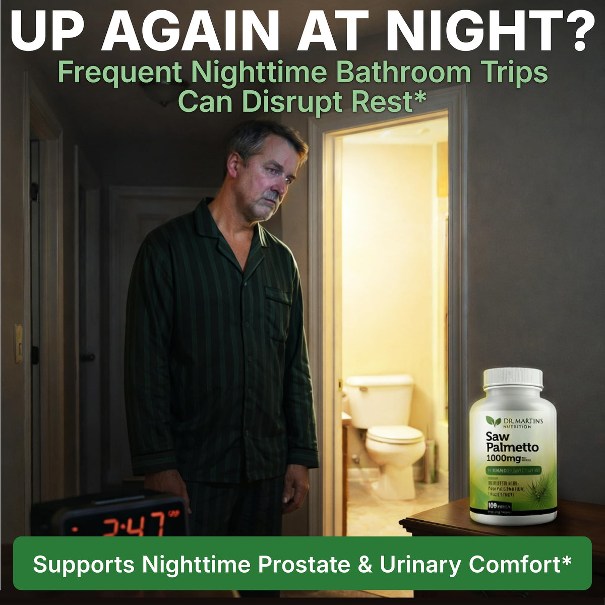 USA Grown Saw Palmetto | 180 Capsules Prostate Health Supplement | Hair Growth for Men & Women | Support to Help Maintain Normal Urination Frequency - FENGGESTORE20