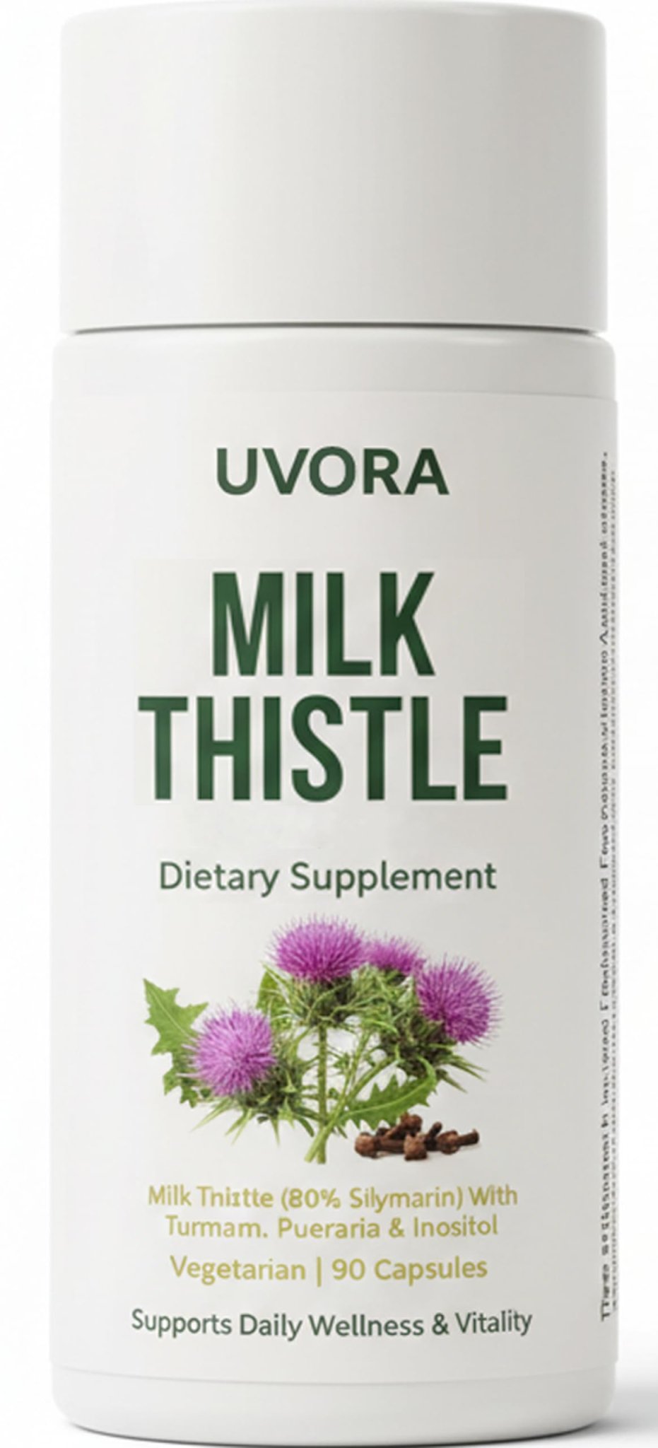 Uvora - Milk Thistle Extract,Uvora Premium Herbal Supplement with Milk Thistle Extract & Antioxidants – Supports Natural ification - FENGGESTORE20