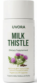 Uvora - Milk Thistle Extract,Uvora Premium Herbal Supplement with Milk Thistle Extract & Antioxidants – Supports Natural ification - FENGGESTORE20