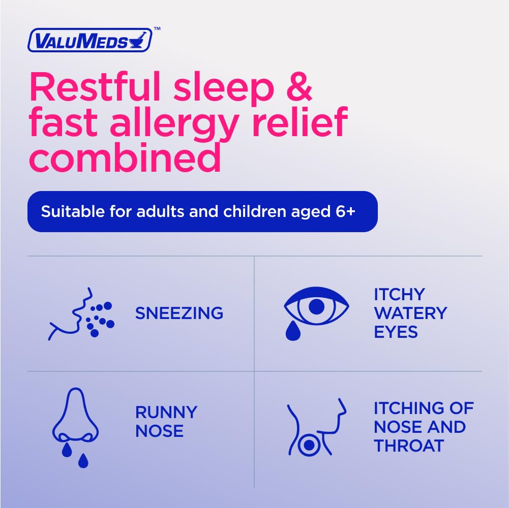 ValuMeds Allergy Medicine Antihistamine, Diphenhydramine HCl 25 mg | Children and Adults | Relieve Itchy Eyes, Runny Nose, Sneezing (25 mg, 600 Count) - FENGGESTORE20