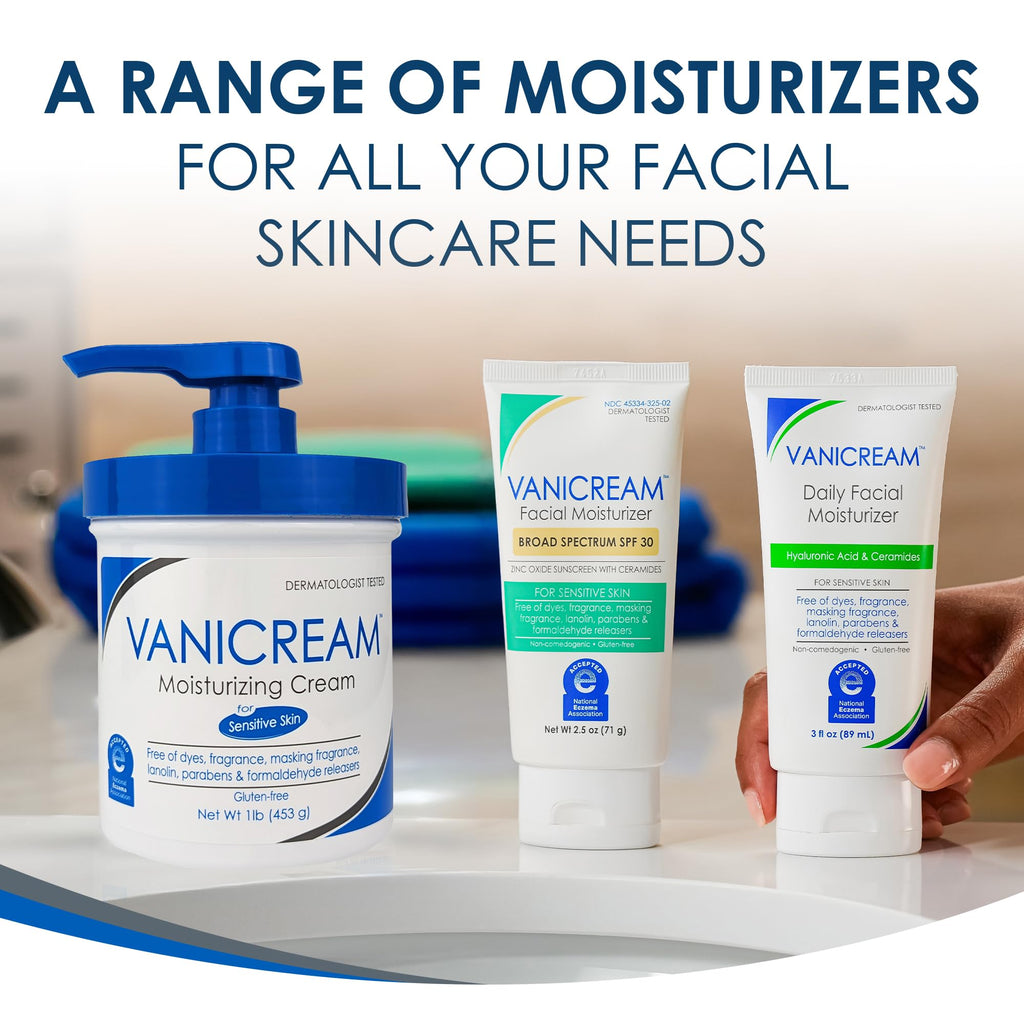 Vanicream Facial Moisturizer Broad Spectrum SPF 30; 2.5 Fl. Oz. - FENGGESTORE20