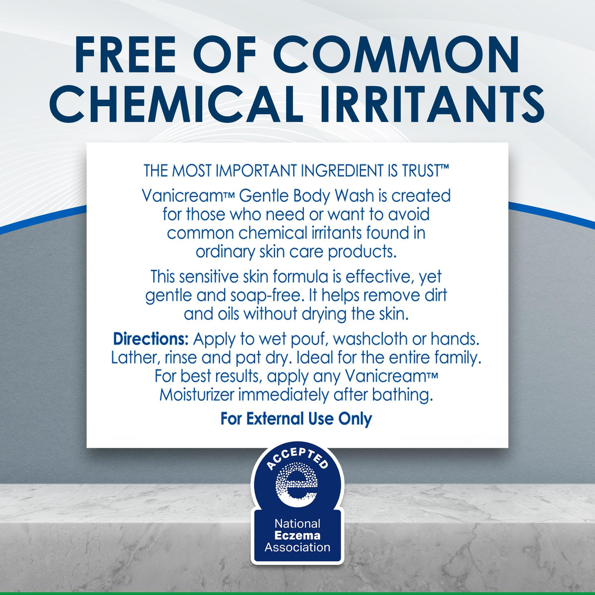 Vanicream Gentle Body Wash -12 fl oz - Formulated Without Common Irritants for Those with Sensitive Skin - FENGGESTORE20