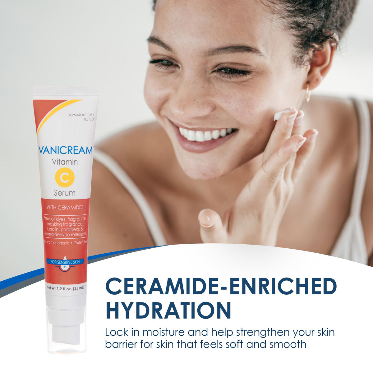Vanicream Vitamin C Serum, 1.2 Fl Oz, Formulated without Common Irritants for Sensitive Skin, Milky and Lightweight Brightening Serum, - FENGGESTORE20