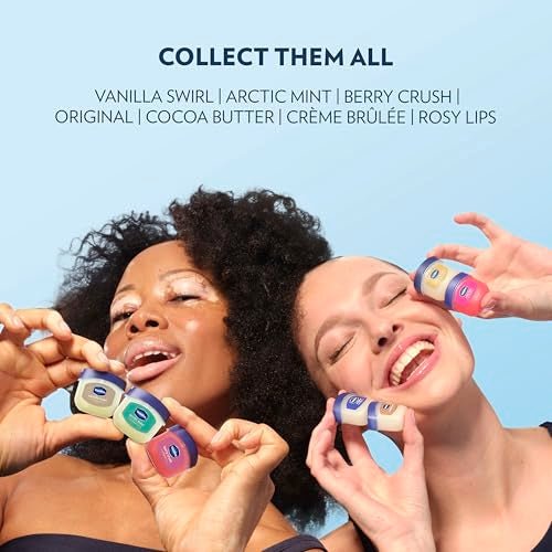 Vaseline Lip Therapy 2 Pack Original Mini For Dry, Chapped Lips Hydrating Lip Balm 0.5 oz - FENGGESTORE20
