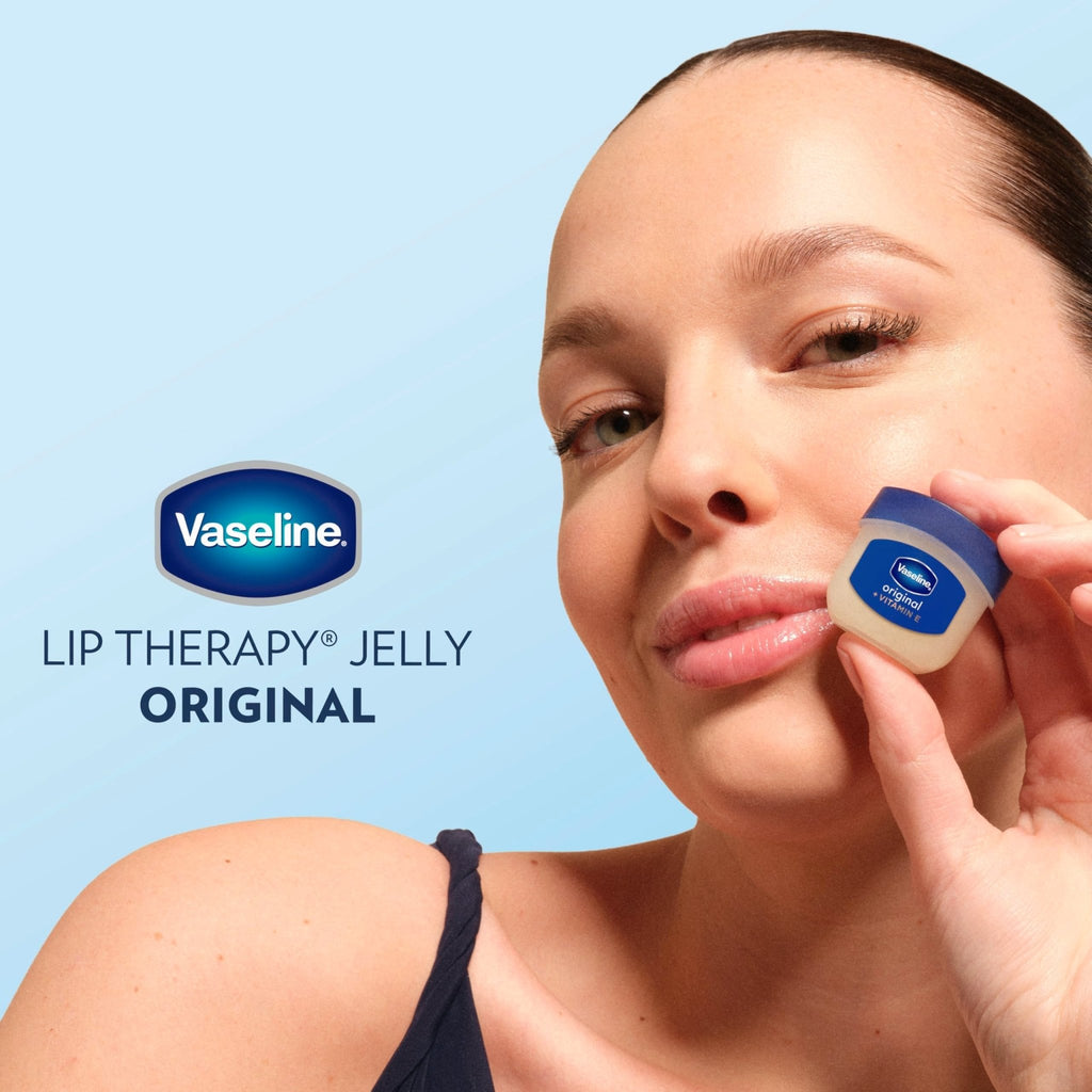 Vaseline Lip Therapy 2 Pack Original Mini For Dry, Chapped Lips Hydrating Lip Balm 0.5 oz - FENGGESTORE20