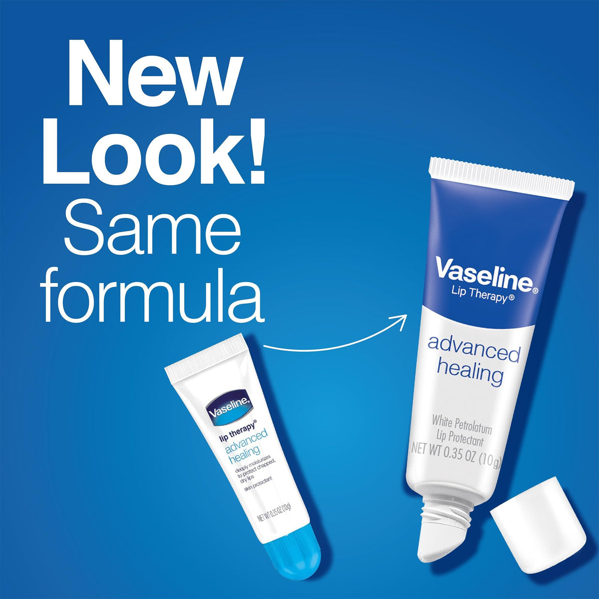 Vaseline Lip Therapy Advanced Healing 3-Pack – White Petroleum Moisturizing Lip Balm for Extremely Dry Lips, 0.35 Oz Ea - FENGGESTORE20
