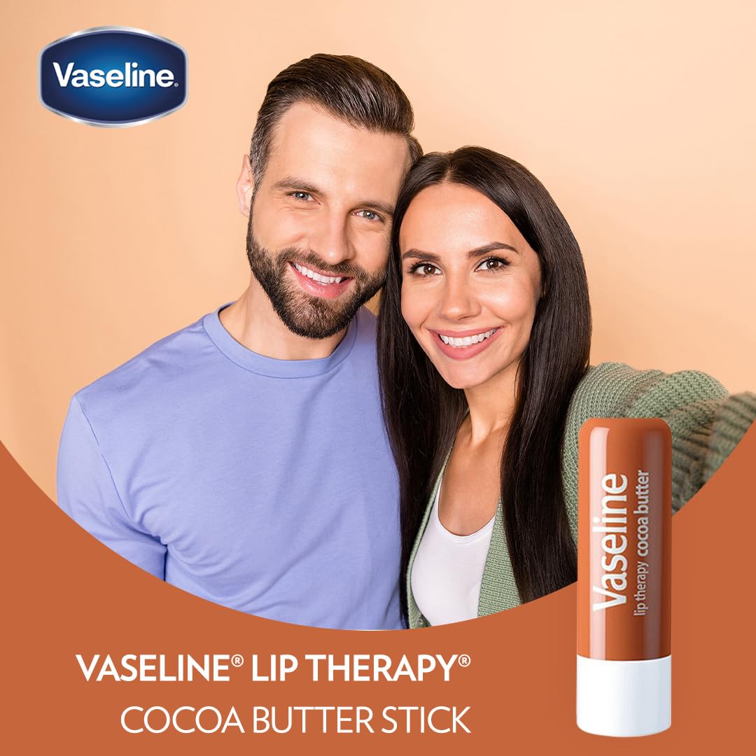 Vaseline Lip Therapy Cocoa Butter Twin Pack - FENGGESTORE20