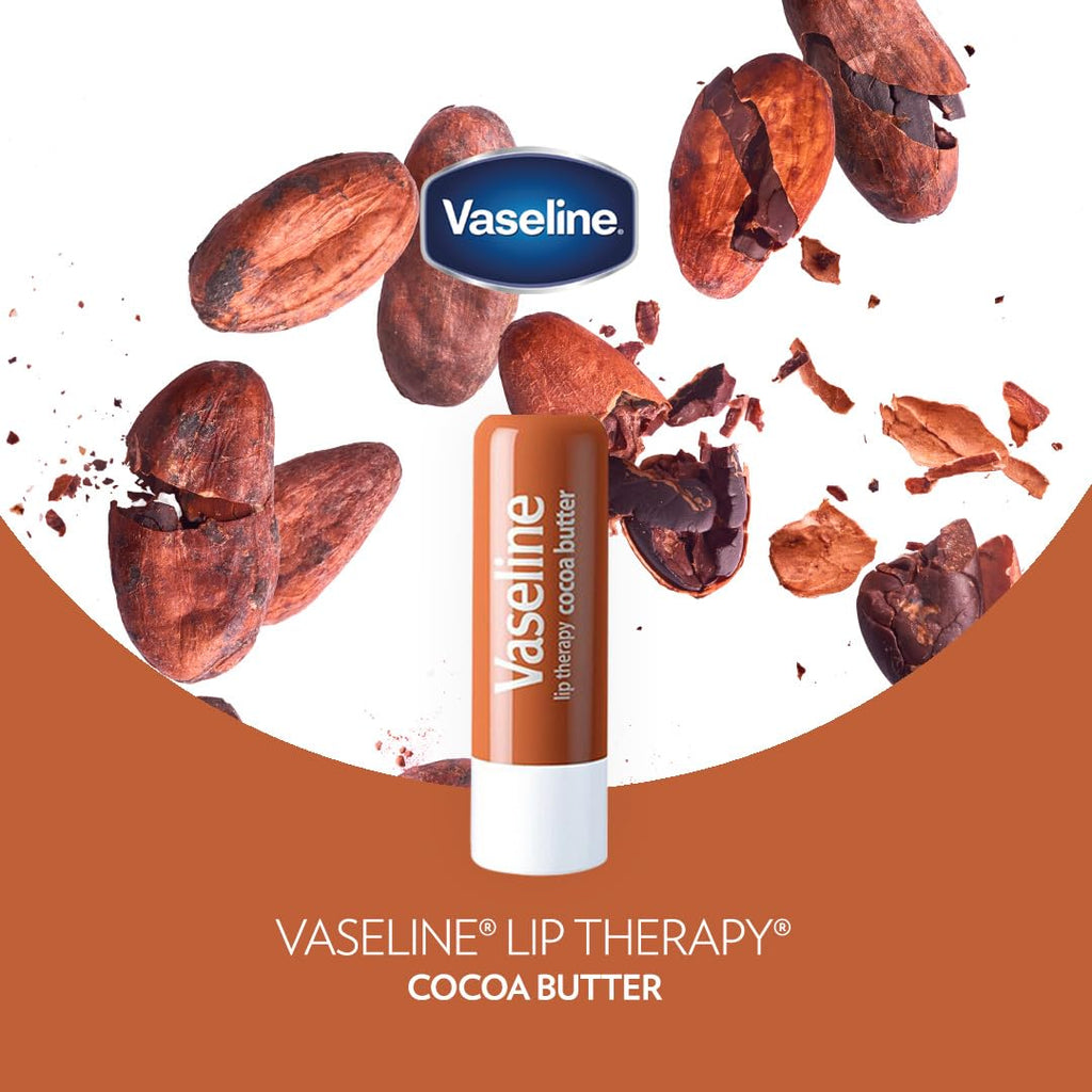 Vaseline Lip Therapy Cocoa Butter Twin Pack - FENGGESTORE20