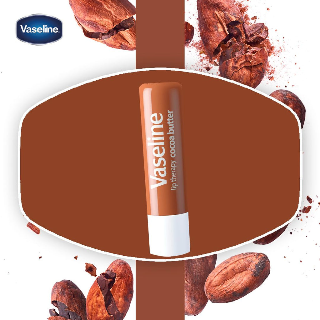 Vaseline Lip Therapy Cocoa Butter Twin Pack - FENGGESTORE20