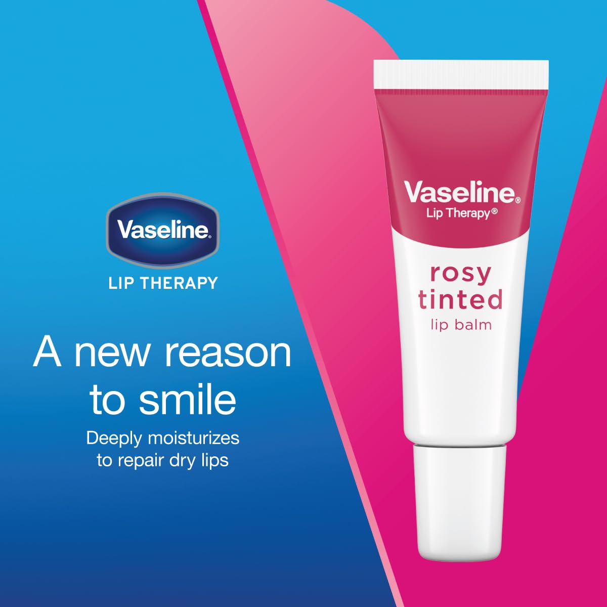 Vaseline Lip Therapy Rosy Lips Moisturizing Lip Balm - Twin Pack (2-Pack) - FENGGESTORE20