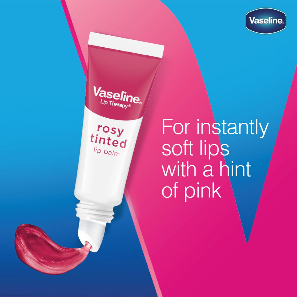 Vaseline Lip Therapy Rosy Lips Moisturizing Lip Balm - Twin Pack (2-Pack) - FENGGESTORE20