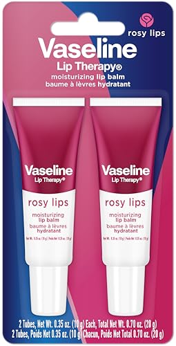 Vaseline Lip Therapy Rosy Lips Moisturizing Lip Balm - Twin Pack (2-Pack) - FENGGESTORE20
