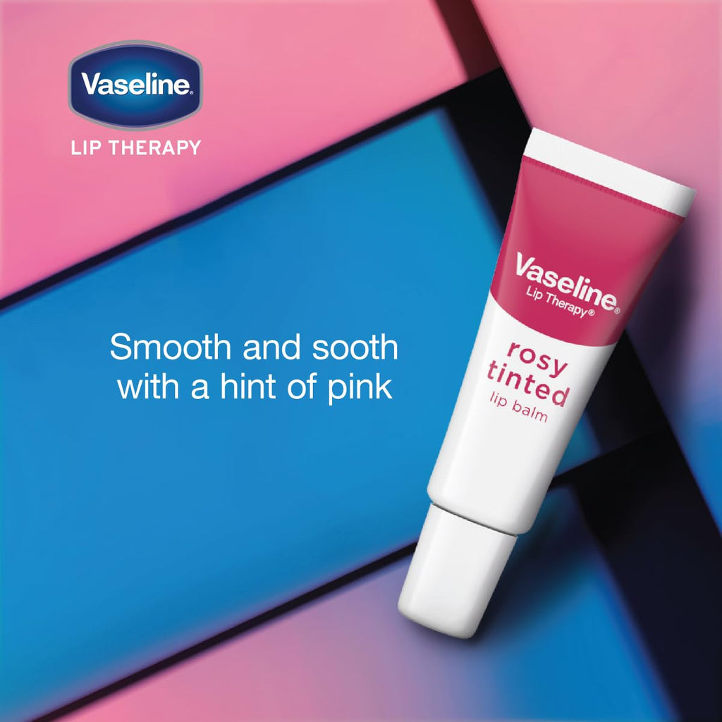 Vaseline Lip Therapy Rosy Lips Moisturizing Lip Balm - Twin Pack (2-Pack) - FENGGESTORE20
