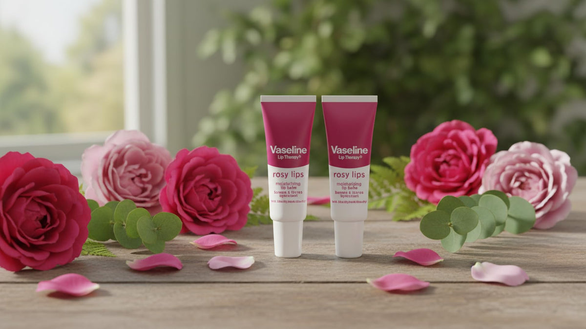 Vaseline Lip Therapy Rosy Lips Moisturizing Lip Balm - Twin Pack (2-Pack) - FENGGESTORE20