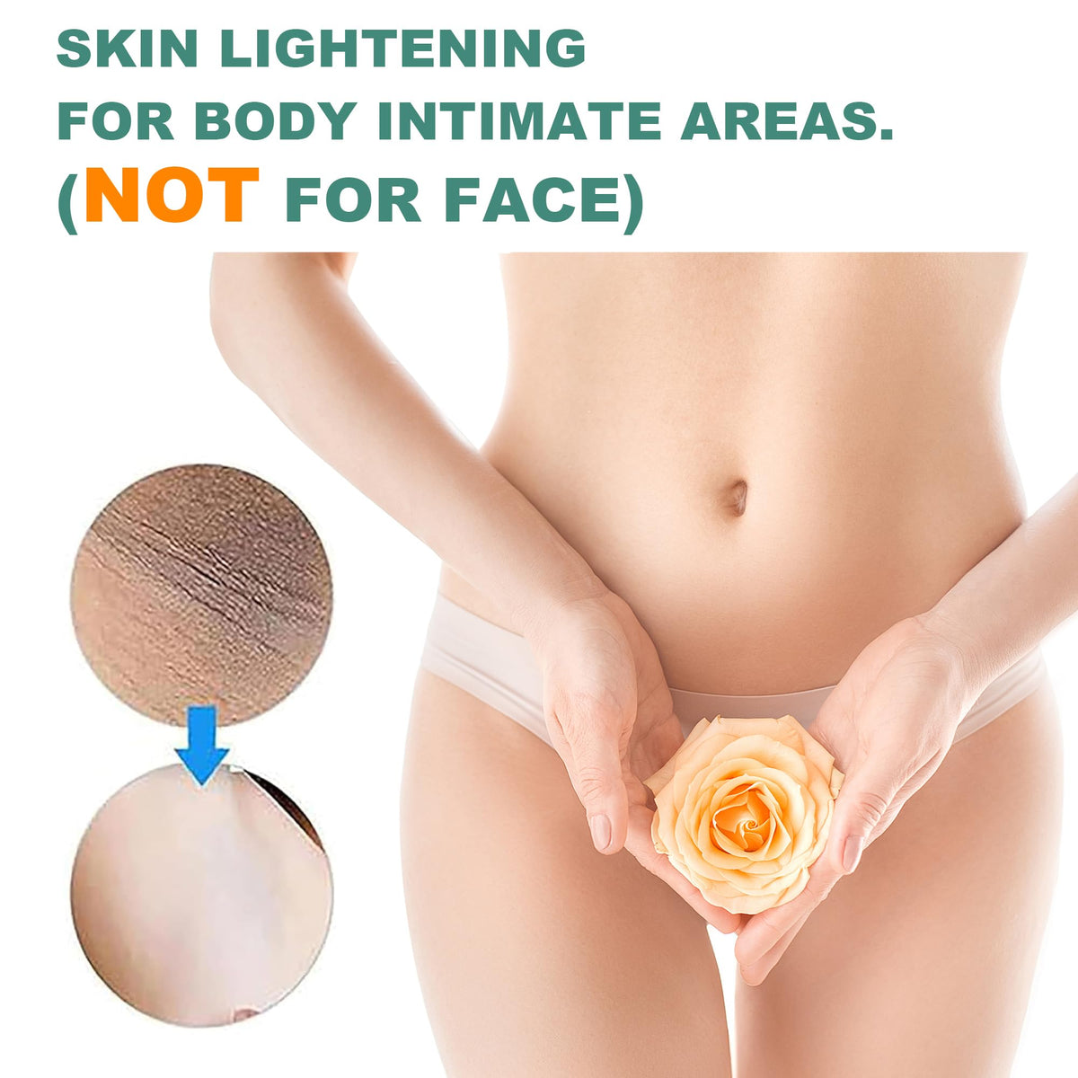 Vcetree Skin Bleaching Cream Skin Lightening for Body Intimate Areas, Private Parts, Underarm, Knees, Elbows, Inner Thigh, Bikini Area - FENGGESTORE20