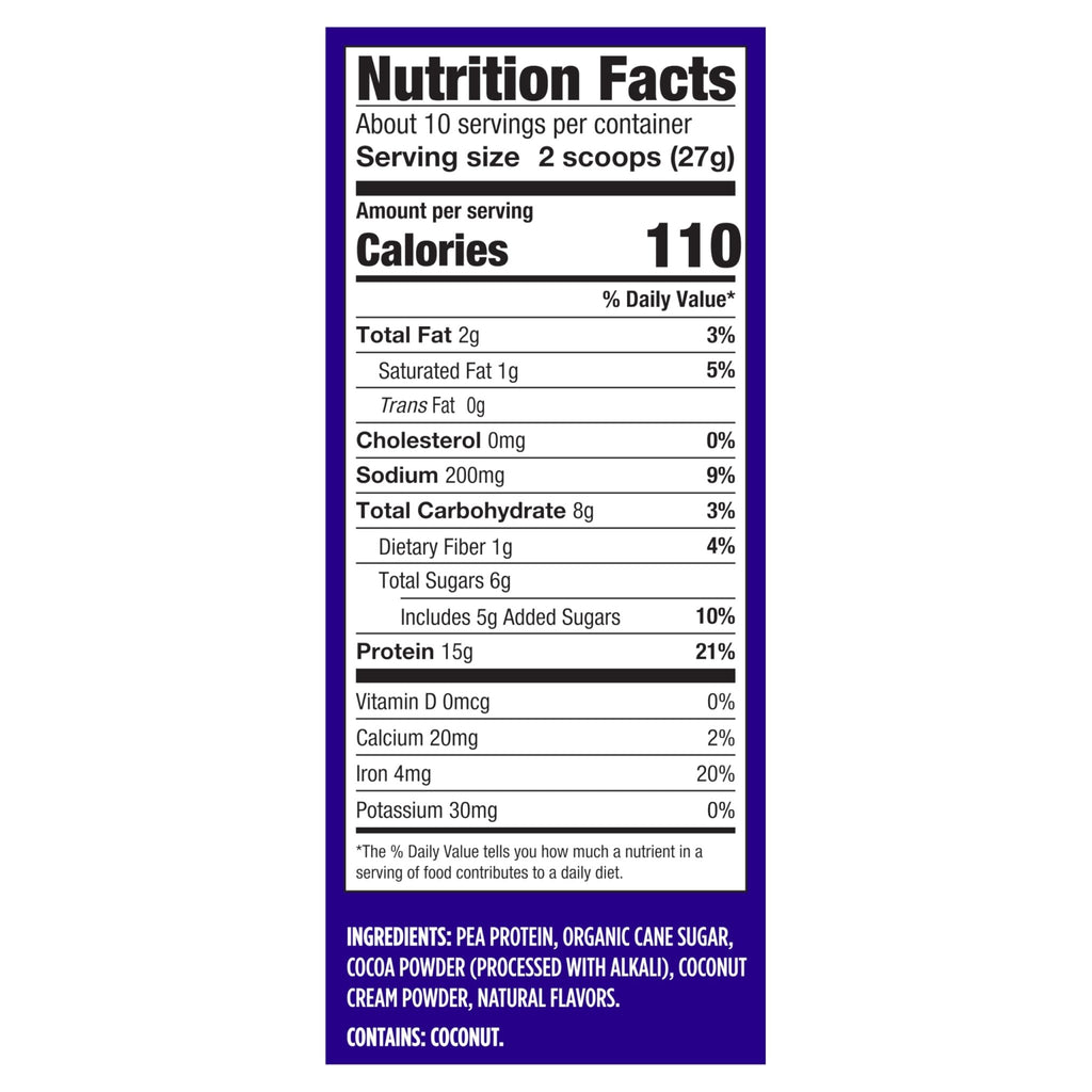 Vega Protein Made Simple - 15g Plant-Based Pea Protein, Chocolate, 10 Servings, Stevia Free, No Artificial Sweeteners or Gums, Non-GMO, Gluten Free, Dairy Free, 9.6oz (Packaging May Vary) - FENGGESTORE20