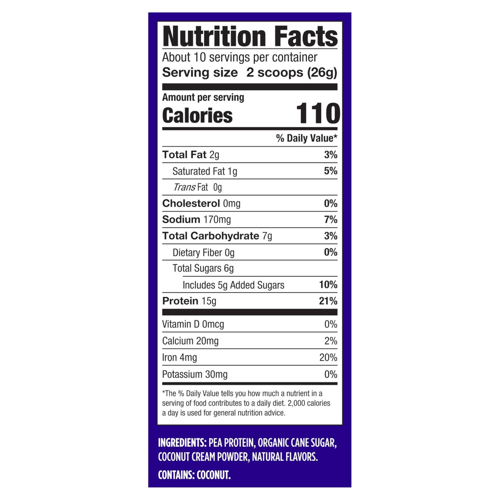 Vega Protein Made Simple Protein Powder, Vanilla - Stevia Free, Vegan, Plant Based, Healthy, Gluten Free, Pea Protein for Women and Men, 9.2 oz (Packaging May Vary) - FENGGESTORE20