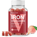 Vegan Iron Gummies Supplement - with Vitamin C, A, B-Complex, Folate, Zinc for Adults & Kids - Health Blood & Energy Support for Iron Deficiency, - FENGGESTORE20