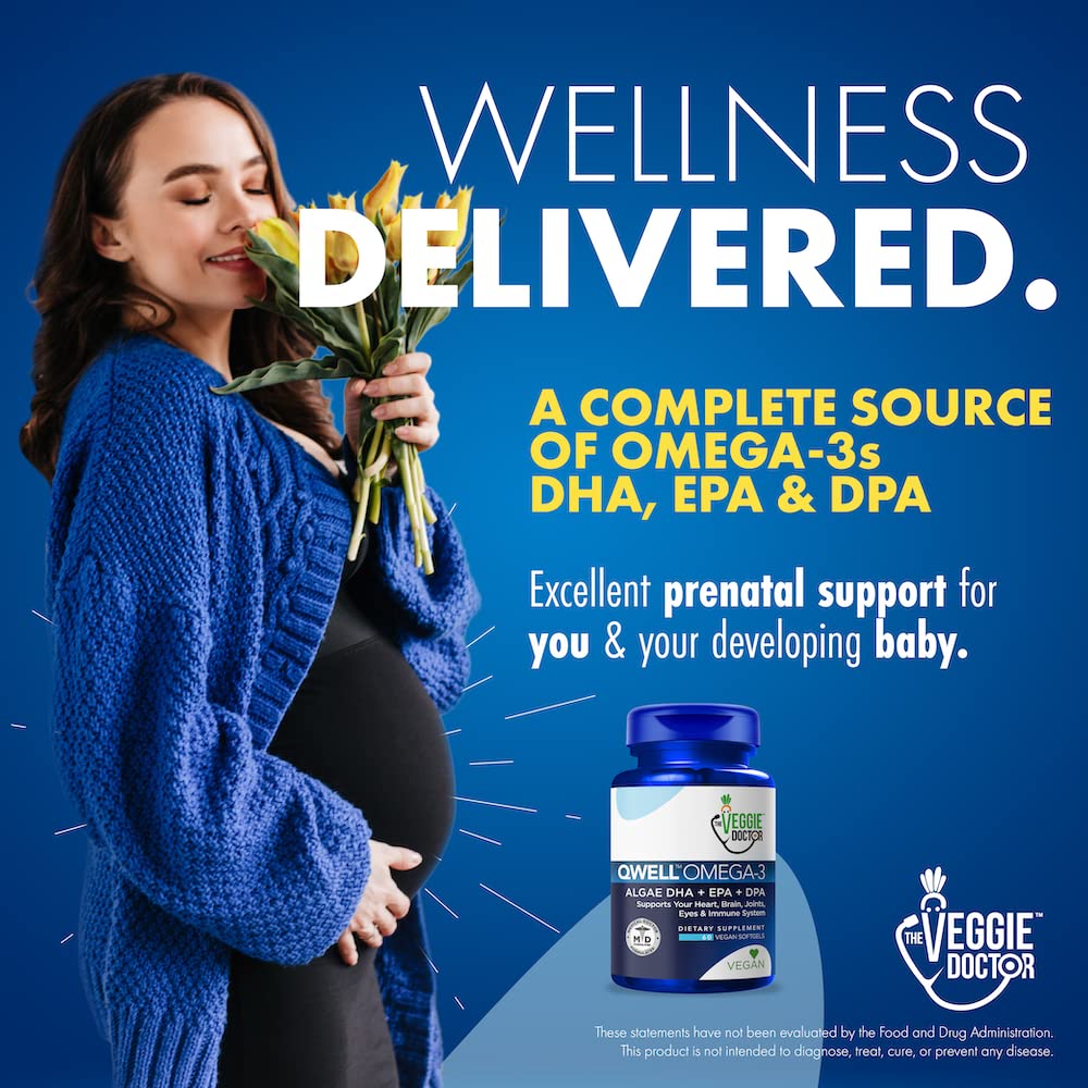 Vegan Omega 3 Supplement – Algae Omega 3 with DHA EPA DPA – Vegan Capsules from Algal – Fish Oil Alternative – Plant-Based Algae Oil Formula – Non-GMO - FENGGESTORE20