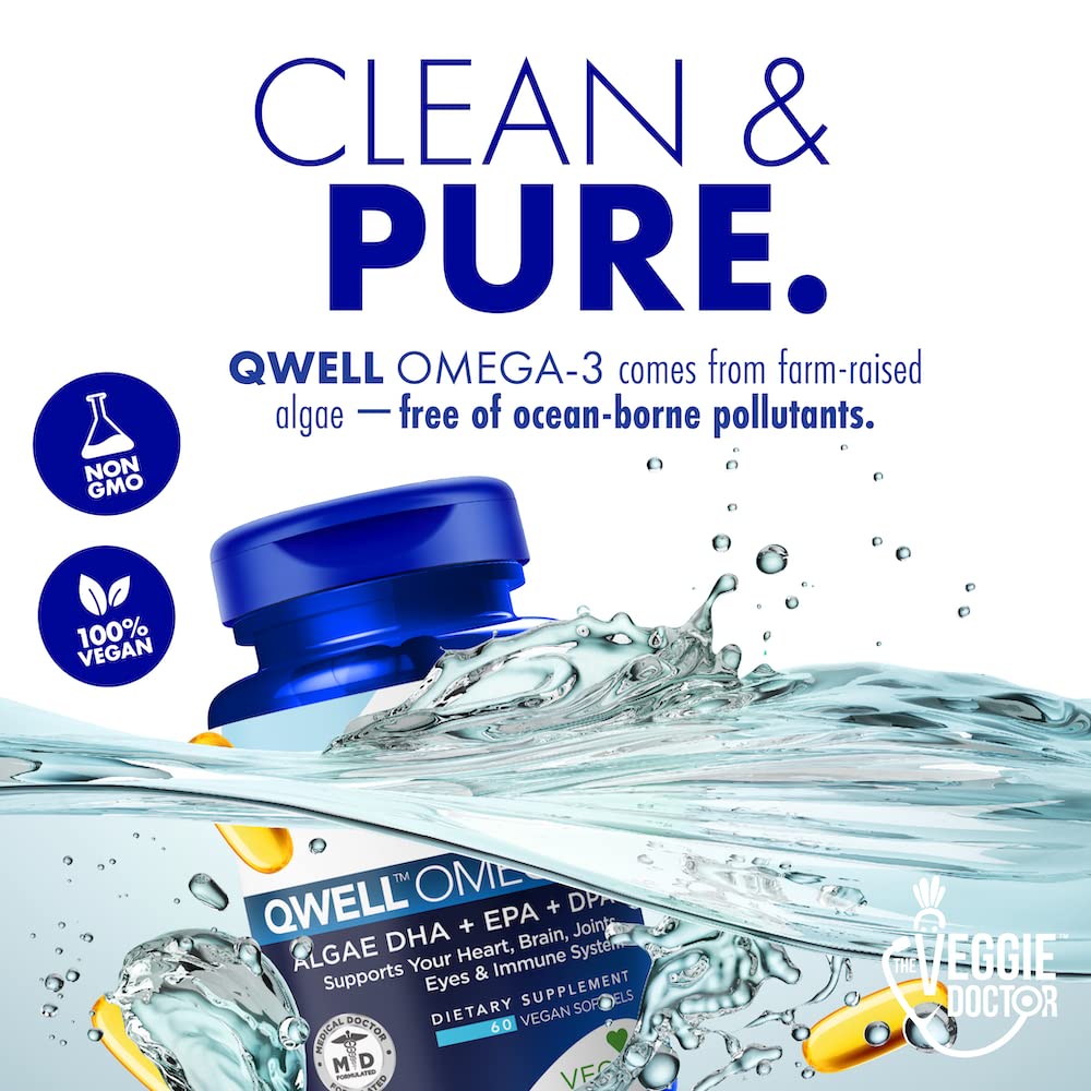 Vegan Omega 3 Supplement – Algae Omega 3 with DHA EPA DPA – Vegan Capsules from Algal – Fish Oil Alternative – Plant-Based Algae Oil Formula – Non-GMO - FENGGESTORE20