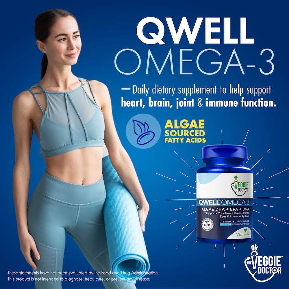 Vegan Omega 3 Supplement – Algae Omega 3 with DHA EPA DPA – Vegan Capsules from Algal – Fish Oil Alternative – Plant-Based Algae Oil Formula – Non-GMO - FENGGESTORE20