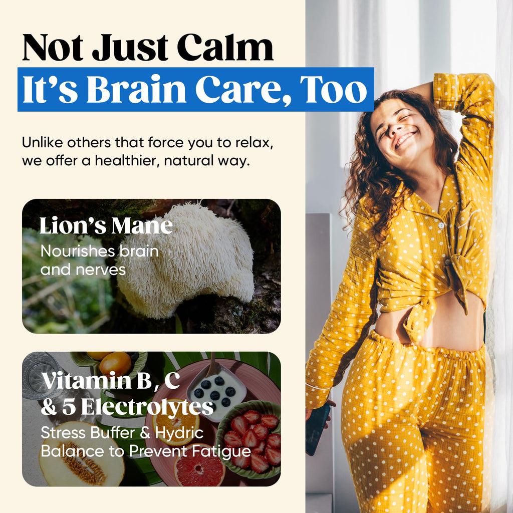 Venture Pal Calm Drink Mix, 12-in-1 Cortisol Reducer and Sleep Aid with Magnesium Glycinate, Ashwagandha, L-Theanine,Vitamin D, Calm Magnesium Powder - FENGGESTORE20