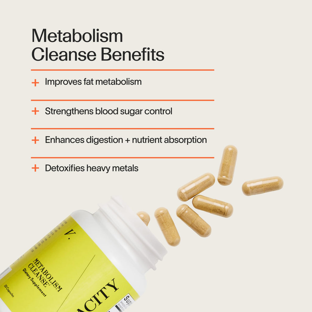 Veracity Metabolism Cleanse - 10 Day Liver Detox, Improves Fat Digestion, Optimizes Metabolism - Helps Regulate Hormones - Toxin Free, Gluten Free, Vegan - FENGGESTORE20