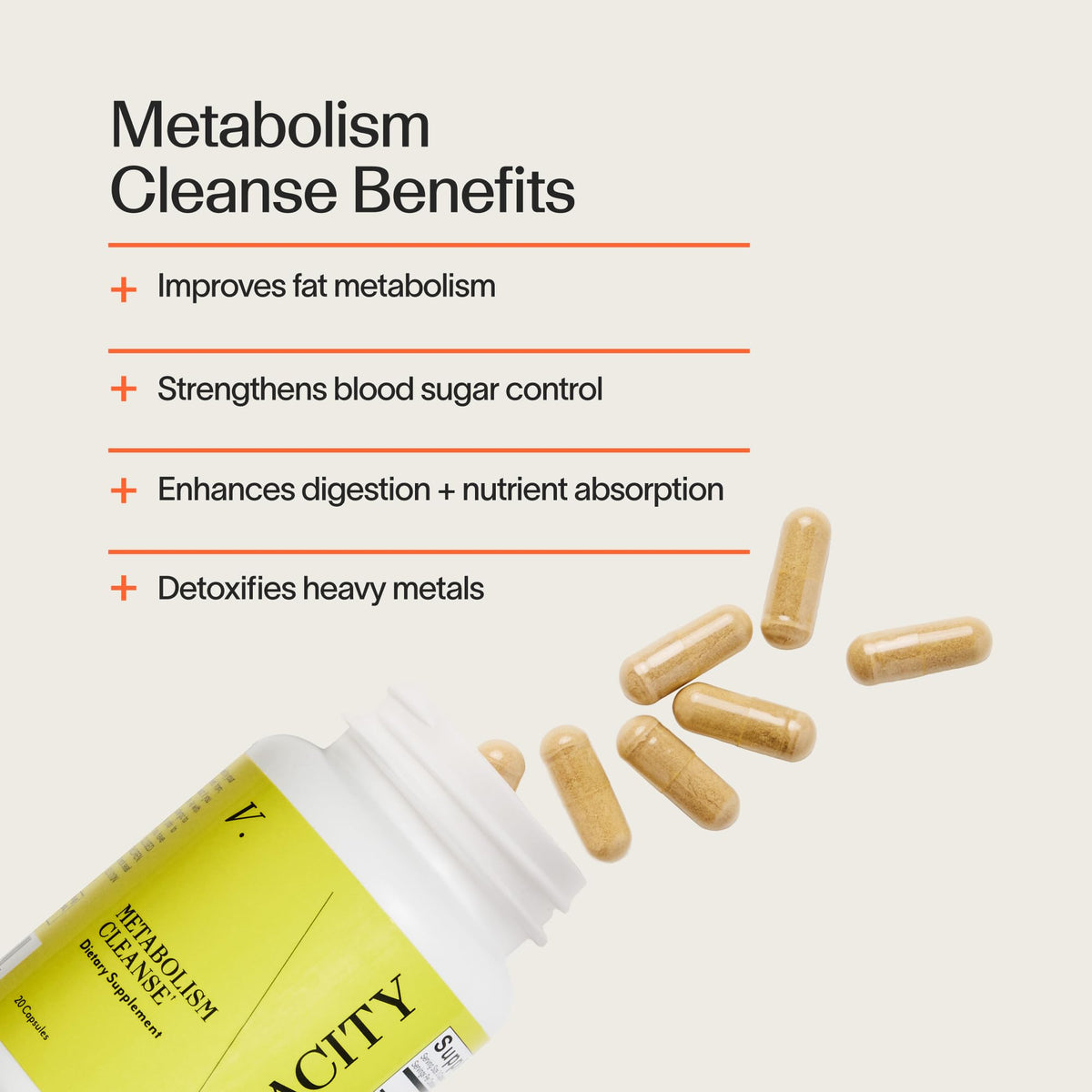 Veracity Metabolism Cleanse - 10 Day Liver Detox, Improves Fat Digestion, Optimizes Metabolism - Helps Regulate Hormones - Toxin Free, Gluten Free, Vegan - FENGGESTORE20