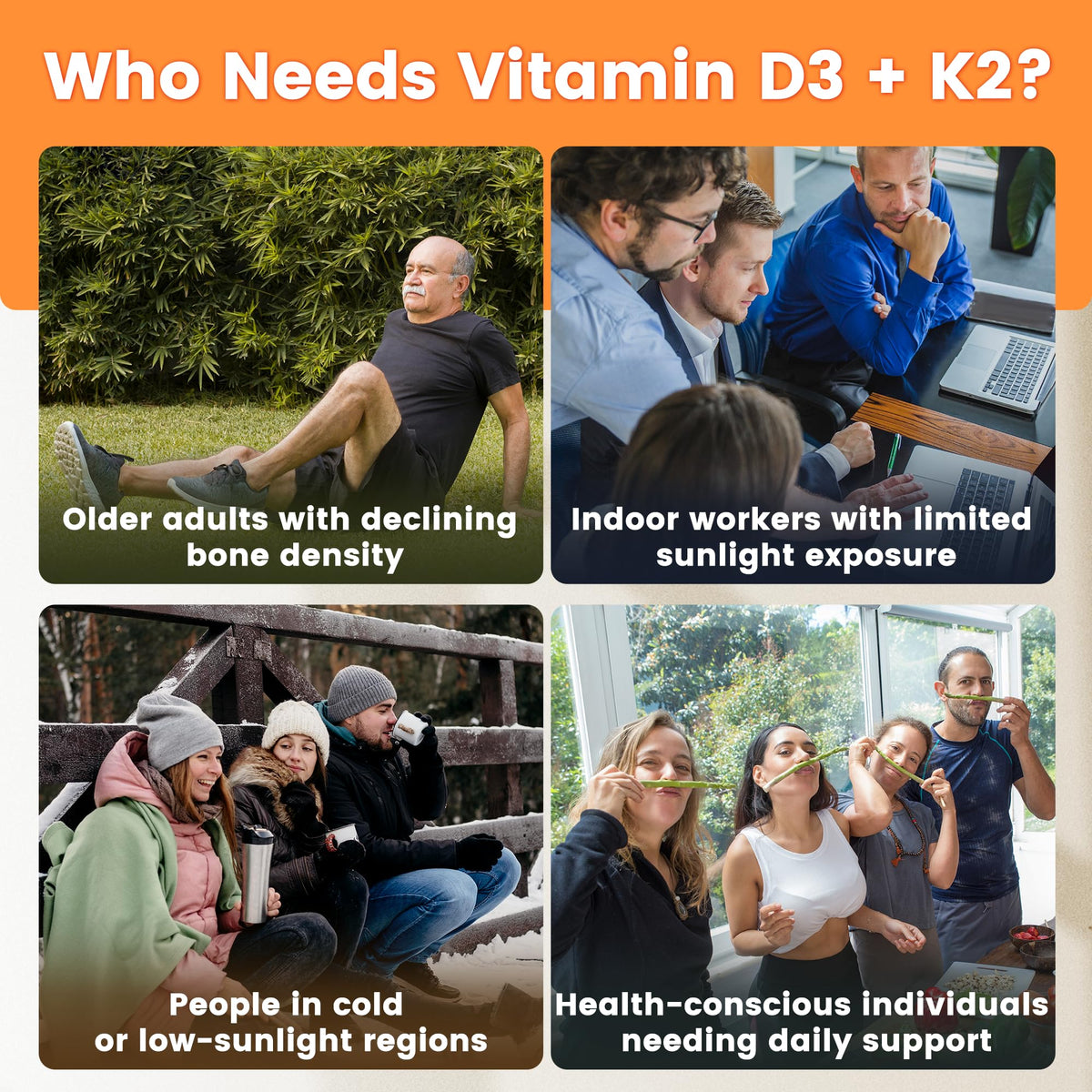 VEV Vitamin D3 K2 10,000 IU Magnesium Supplement – with Vitamin D and K (MK-7), Magnesium Glycinate & Malate, Zinc Citrate - FENGGESTORE20