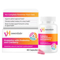 vH essentials Probiotics with Prebiotics and Cranberry Feminine Health Supplement - 60 Capsules - FENGGESTORE20