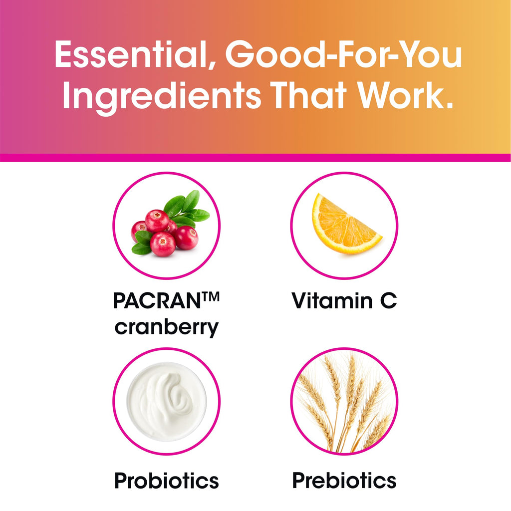vH essentials Probiotics with Prebiotics and Cranberry Feminine Health Supplement - 60 Capsules - FENGGESTORE20