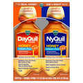 Vicks Dayquil & Nyquil Severe Honey Flavor Co-Pack, Cold & Flu Medicine, Relieves Headache, Fever, Sore Throat, Minor Aches & Pains, Nasal Congestion, Sinus Pressure, Stuffy Nose, And Cough, 2X12Oz - FENGGESTORE20