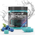 VIFSSG Electrolytes Gummies No Sugar, 120 Chewable Electrolyte Gummies with 6 Electrolytes for Runners and Endurance Sports, Refreshing Blue Raspberry, Hydration Electrolyte Chews, 1 Pack - FENGGESTORE20