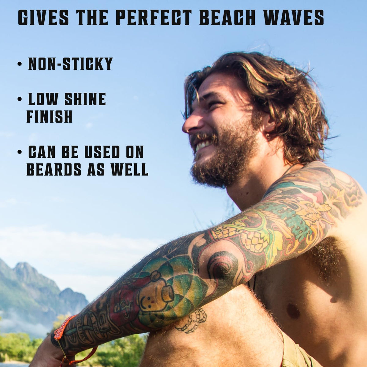 Viking Revolution Sea Salt Spray for Men - Hair Texturizing Spray with Kelp, Aloe Vera and Red Algae Extract - Surf Sprays to Add Volume - FENGGESTORE20