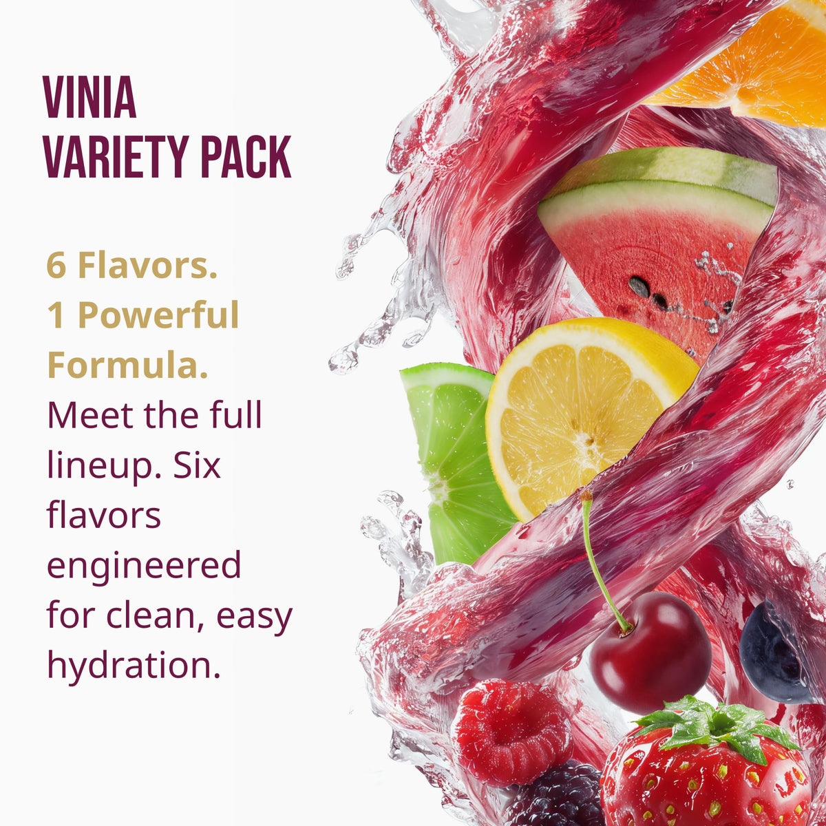 VINIA Resveratrol Electrolyte Hydration Powder Mix | Boost Blood Flow & Circulation | Sea Salt, Coconut Water Potassium, Magnesium, Informed Sport Certified - FENGGESTORE20