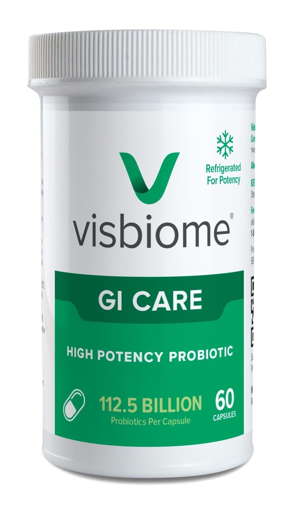Visbiome® GI Care - High Potency Probiotic - 112.5 Billion CFU Live Probiotics, Original De Simone Formulation - FENGGESTORE20