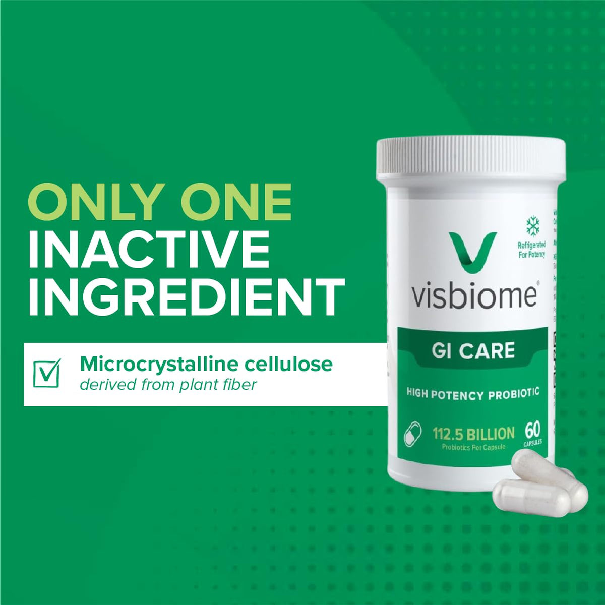Visbiome® GI Care - High Potency Probiotic - 112.5 Billion CFU Live Probiotics, Original De Simone Formulation - FENGGESTORE20