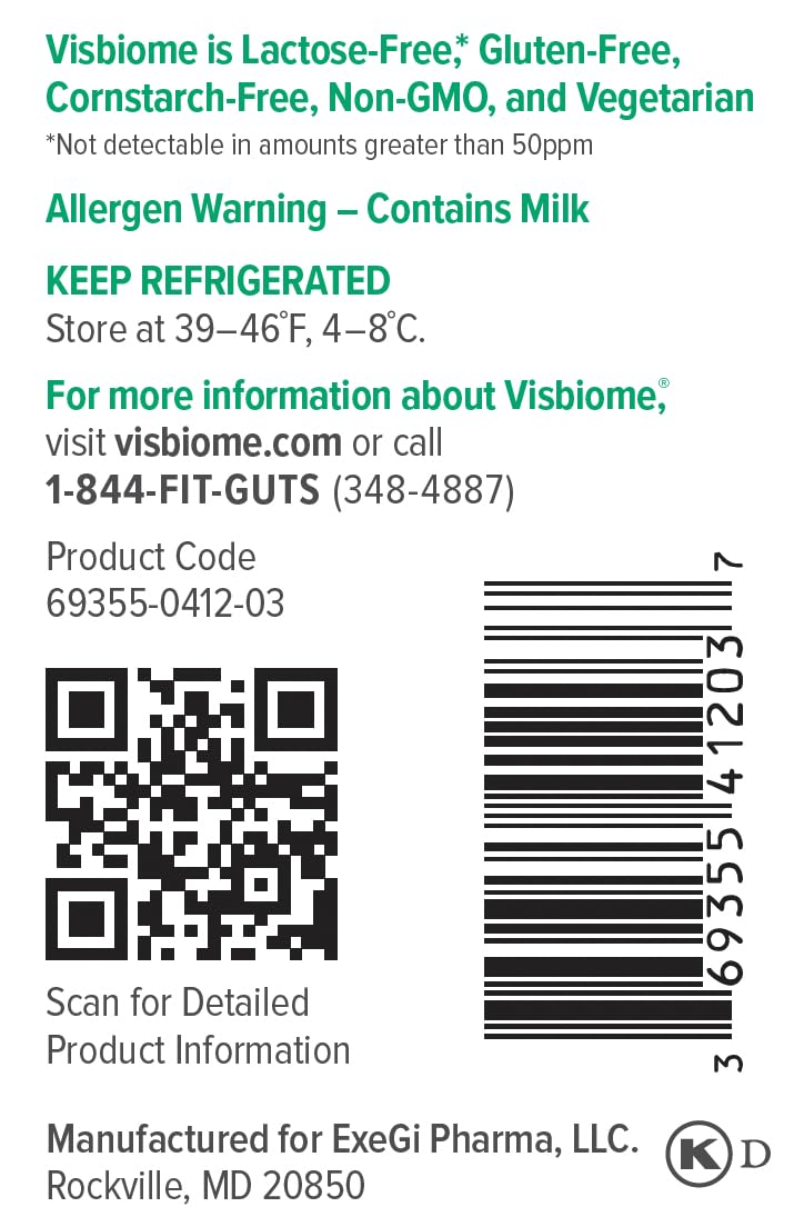 Visbiome® GI Care - High Potency Probiotic - 112.5 Billion CFU Live Probiotics, Original De Simone Formulation - FENGGESTORE20