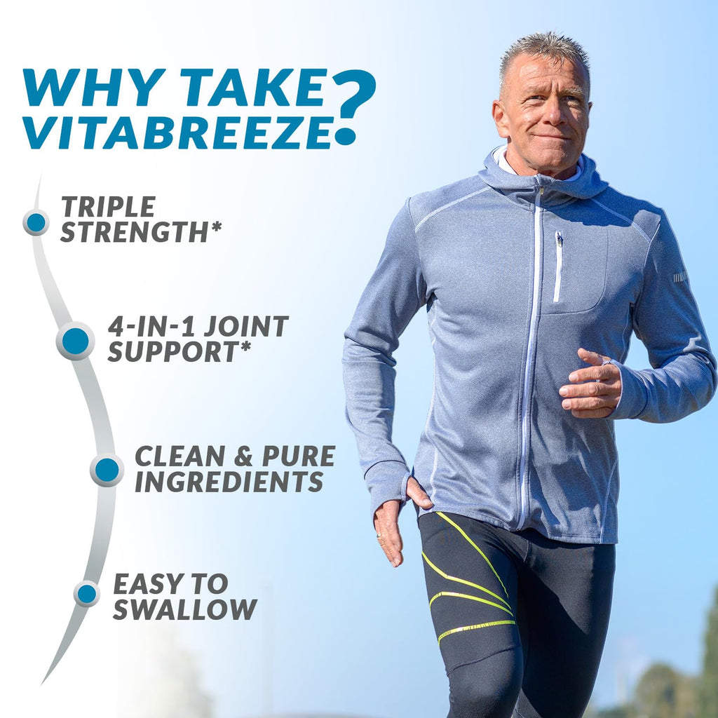 VitaBreeze Glucosamine Chondroitin, MSM & Turmeric Dietary Supplement - 248 Capsules - FENGGESTORE20