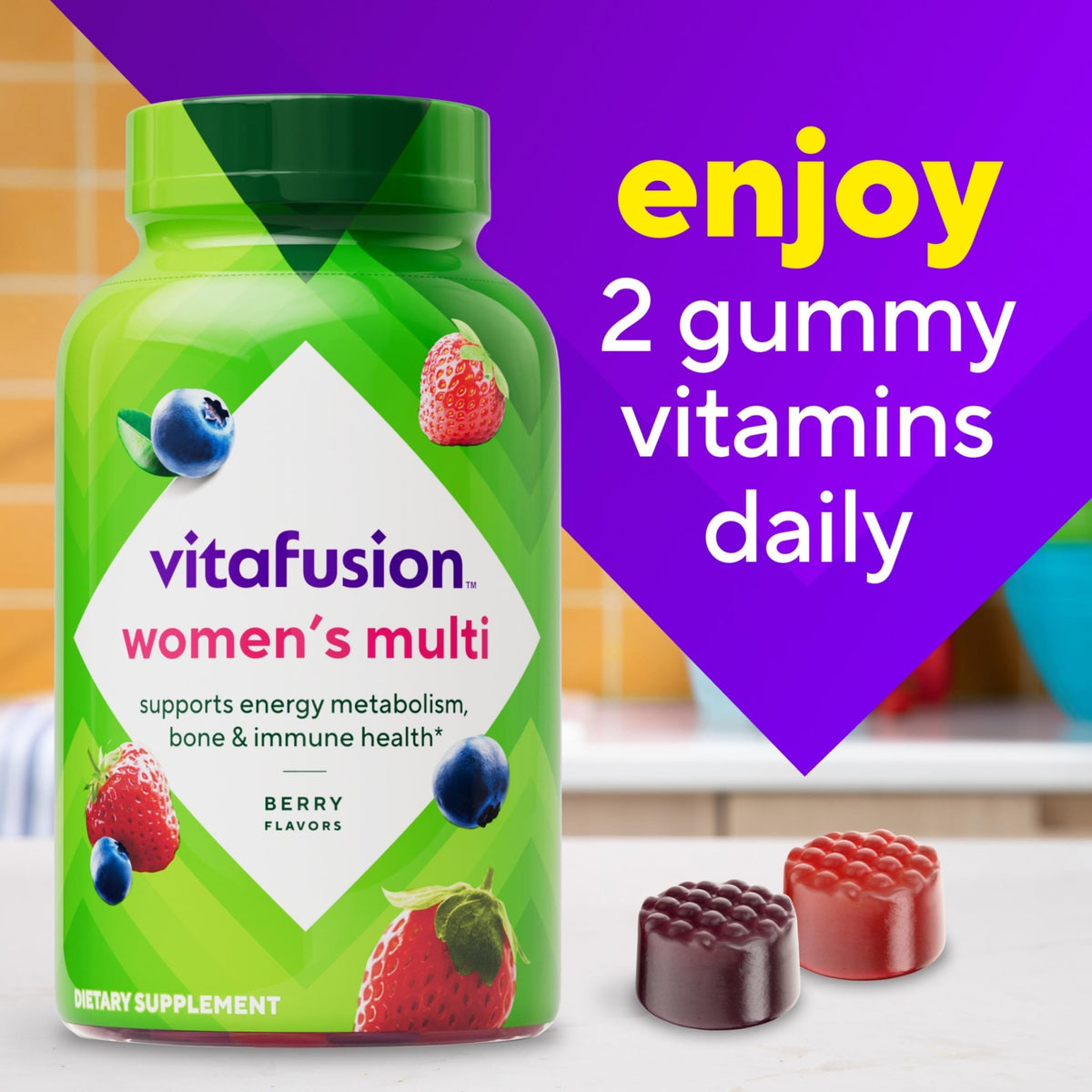 Vitafusion Adult Gummy Vitamins for Women, 120 Count - FENGGESTORE20