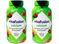 VitaFusion Calcium 500 mg Dietary Supplement Gummies Natural Fruit and Cream Flavors - 100 ct, Pack of 2 - FENGGESTORE20