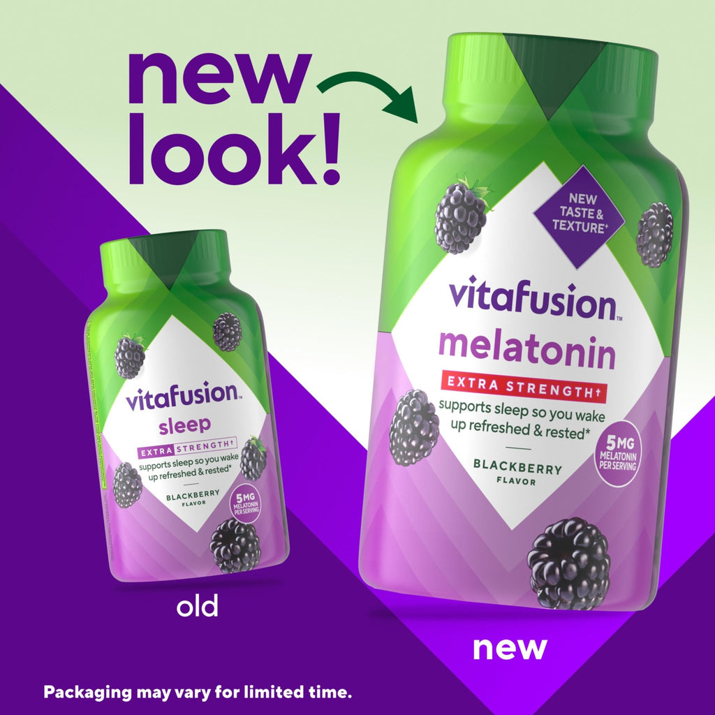 Vitafusion Extra Strength Melatonin Gummy Vitamins, 5mg, 120 ct Gummies - FENGGESTORE20