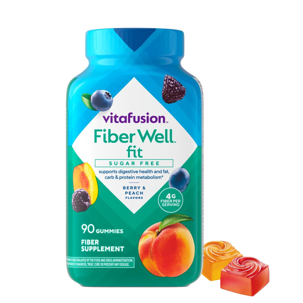 Vitafusion Fiber Well Fit Gummies Supplement, 90 Count (Packaging May Vary) - FENGGESTORE20