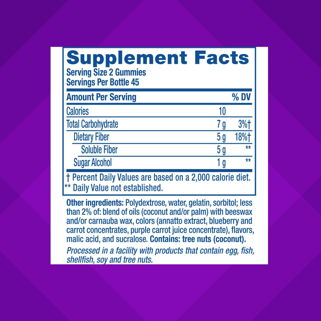 Vitafusion Fiber Well Gummy Vitamins, 90 Count (Packaging May Vary) - FENGGESTORE20