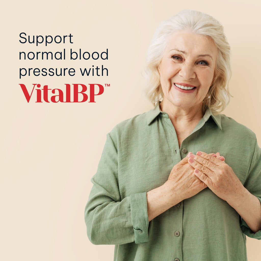 Vital BP - Support for Normal Blood Pressure - Supports Blood Flow & Arteries - with CoQ10, L-Citrulline, and K2 & D3-60 Capsules - FENGGESTORE20