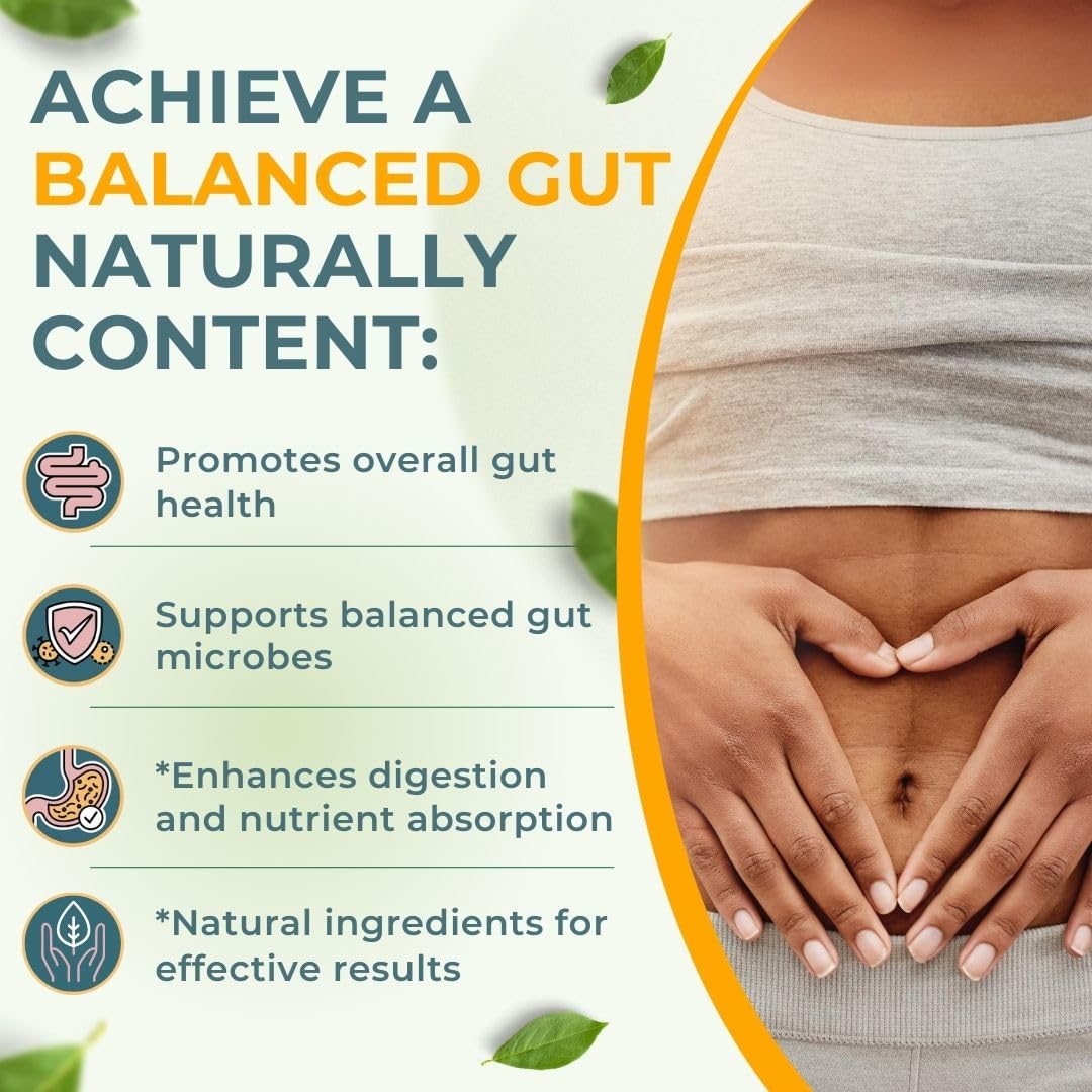 Vital Gut Health 4in1 Formula with Apple Cider Vinegar, Prebiotics & Probiotics, Digestive Enzymes for Strong Immunity Support - FENGGESTORE20