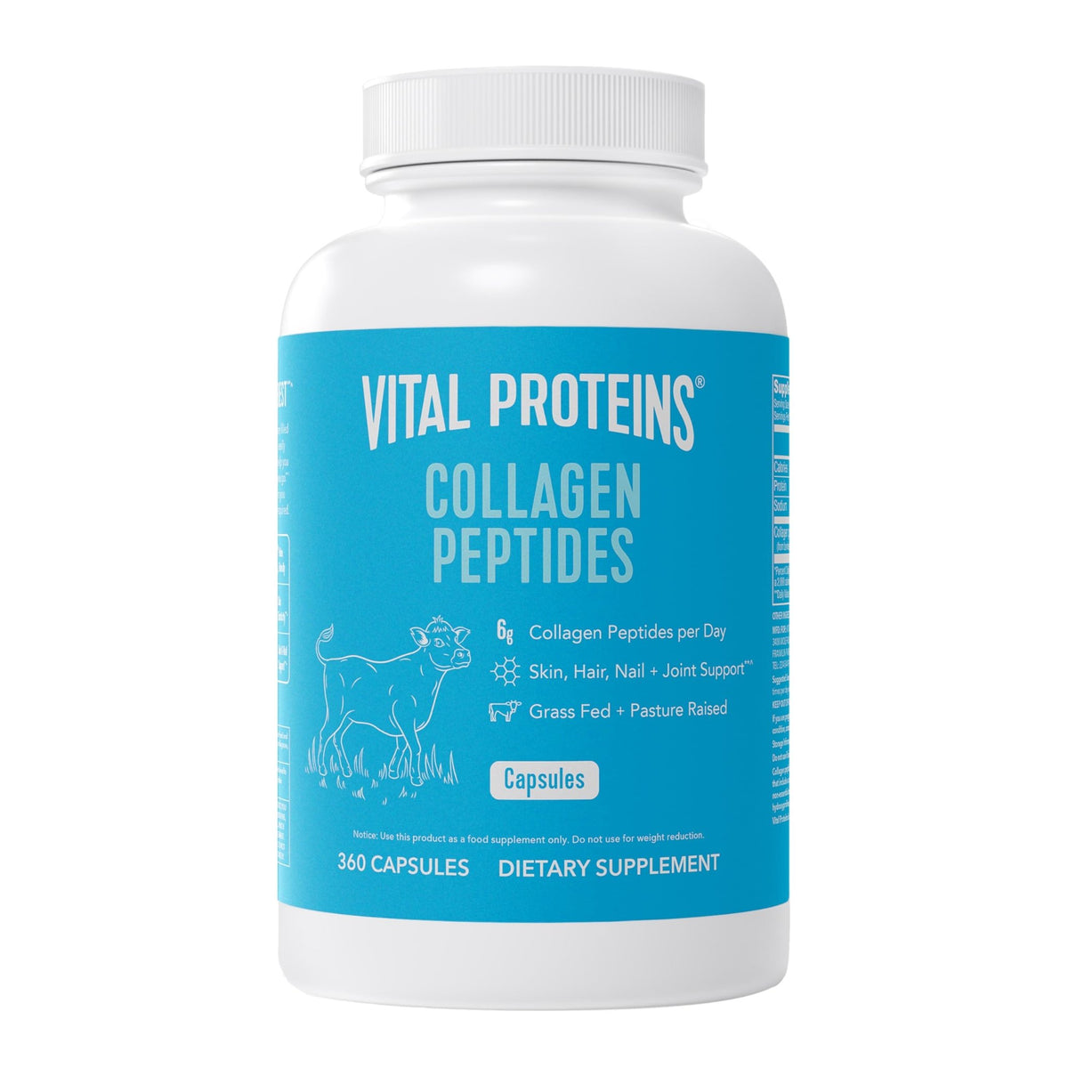 Vital Proteins Collagen Peptides Capsules for Women, Collagen Supplement 360 Capsules - FENGGESTORE20