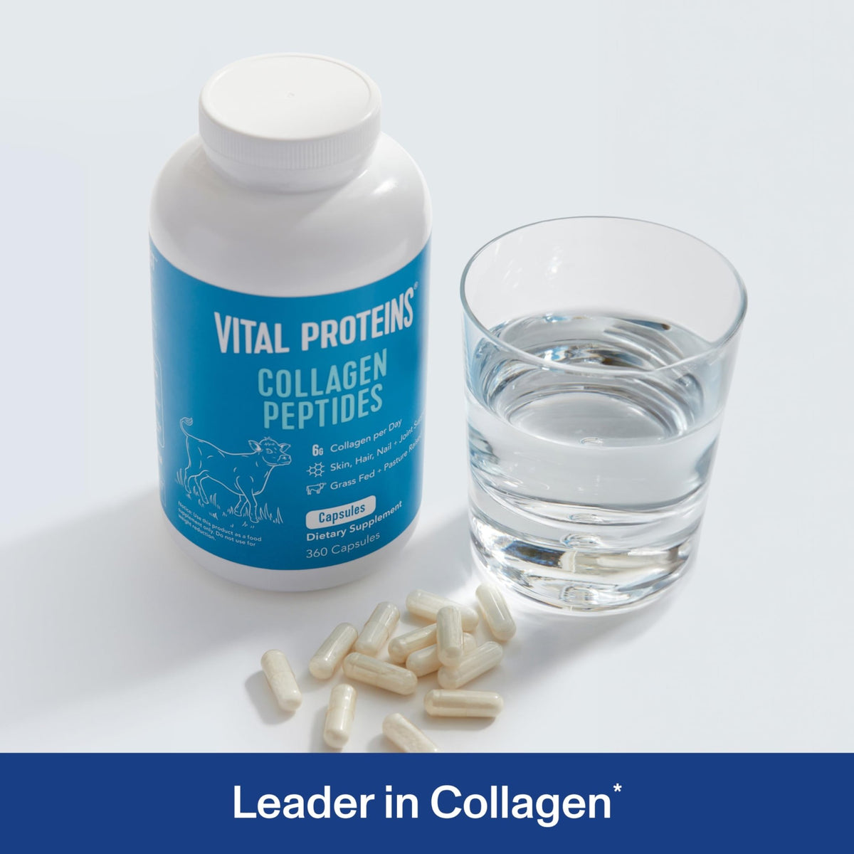 Vital Proteins Collagen Peptides Capsules for Women, Collagen Supplement 360 Capsules - FENGGESTORE20