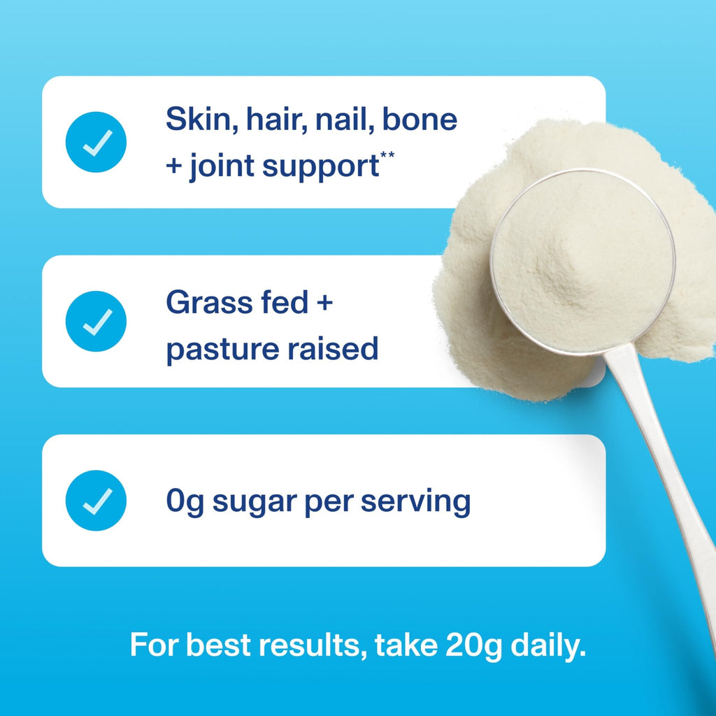 Vital Proteins Collagen Peptides Powder - Supports Hair, Nail, Skin, Bone & Joint Health, Unflavored, Collagen Protein 9.33 OZ - FENGGESTORE20
